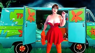 Granny Velma Dinkley&colon; Dildo Fucking Unsocial Dicktective