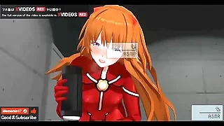 Uncensored Hentai animation Asuka Footjob and Jerk Off Invitation ASMR Earphones recommended&period;